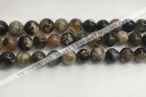 CAA3972 15.5 inches 10mm round sakura agate gemstone beads