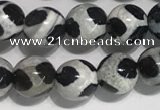 CAA3985 15 inches 6mm round tibetan agate beads wholesale