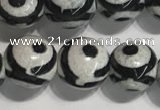 CAA3991 15 inches 8mm round tibetan agate beads wholesale