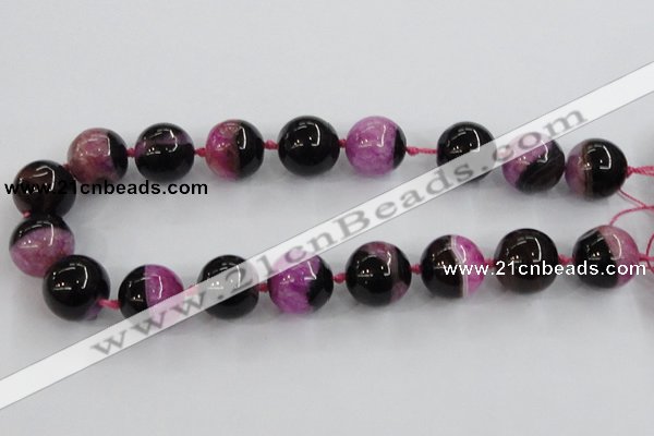 CAA402 15.5 inches 20mm round agate druzy geode gemstone beads