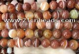 CAA4029 15.5 inches 12mm round line agate beads wholesale