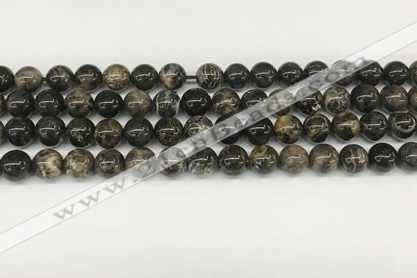 CAA4035 15.5 inches 8mm round chrysanthemum agate beads