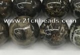 CAA4037 15.5 inches 12mm round chrysanthemum agate beads