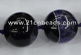 CAA405 15.5 inches 24mm round agate druzy geode gemstone beads