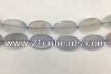CAA4075 15.5 inches 30*50mm oval blue agate gemstone beads