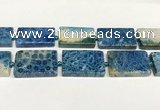 CAA4085 15.5 inches 25*40mm rectangle chrysanthemum agate beads