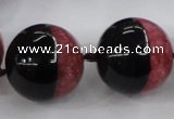 CAA414 15.5 inches 24mm round agate druzy geode gemstone beads