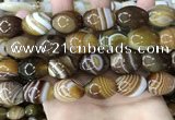 CAA4162 15.5 inches 15*20mm rice line agate beads wholesale