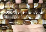 CAA4187 15.5 inches 13*18mm drum line agate gemstone beads