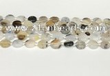 CAA4383 15.5 inches 12mm flat round Montana agate beads