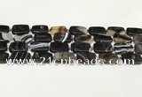 CAA4398 15.5 inches 15*20mm rectangle black banded agate beads