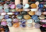 CAA4461 15.5 inches 12*16mm oval dragon veins agate beads