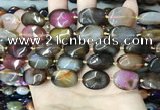 CAA4465 15.5 inches 15*20mm oval dragon veins agate beads