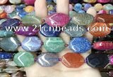 CAA4482 15.5 inches 18*25mm octagonal dragon veins agate beads