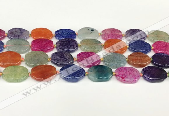 CAA4495 15.5 inches 15*20mm octagonal dragon veins agate beads