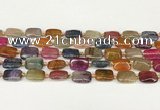 CAA4502 15.5 inches 10*14mm rectangle dragon veins agate beads