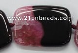 CAA451 15.5 inches 30*40mm rectangle agate druzy geode  beads