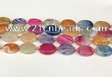 CAA4512 15.5 inches 15*20mm oval dragon veins agate beads