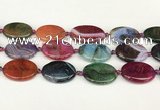 CAA4515 15.5 inches 22*30mm oval dragon veins agate beads