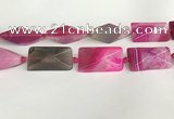 CAA4546 15.5 inches 20*28mm - 21*42mm pyramid agate druzy geode beads