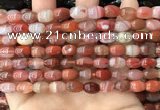 CAA4567 15.5 inches 7*10mm - 8*11mm rice south red agate beads