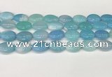 CAA4665 15.5 inches 13*18mm oval banded agate beads wholesale