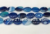 CAA4682 15.5 inches 18*25mm oval banded agate beads wholesale