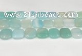 CAA4761 15.5 inches 18*18mm square banded agate beads wholesale