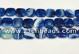 CAA4762 15.5 inches 18*18mm square banded agate beads wholesale