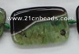 CAA477 15.5 inches 25*40mm rectangle agate druzy geode beads