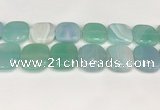 CAA4777 15.5 inches 25*25mm square banded agate beads wholesale