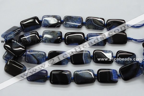 CAA481 15.5 inches 20*30mm rectangle agate druzy geode beads