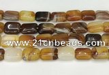 CAA4813 15.5 inches 15*20mm rectangle banded agate beads wholesale