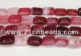 CAA4816 15.5 inches 15*20mm rectangle banded agate beads wholesale