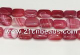 CAA4824 15.5 inches 18*25mm rectangle banded agate beads wholesale