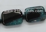 CAA485 15.5 inches 18*25mm rectangle agate druzy geode beads