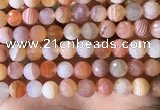 CAA4857 15.5 inches 10mm faceted round botswana agate beads