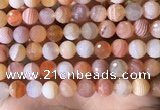 CAA4858 15.5 inches 12mm faceted round botswana agate beads