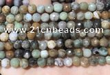 CAA4860 15.5 inches 6mm faceted round ocean agate beads