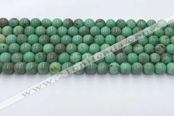 CAA4870 15.5 inches 6mm round grass agate beads wholesale