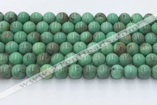 CAA4872 15.5 inches 10mm round grass agate beads wholesale