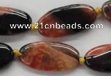 CAA488 15.5 inches 15*30mm oval agate druzy geode beads