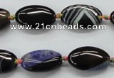 CAA491 15.5 inches 12*20mm oval agate druzy geode beads