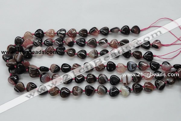 CAA492 15.5 inches 12*12mm heart agate druzy geode beads
