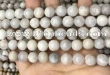 CAA4930 15.5 inches 10mm round grey agate beads wholesale