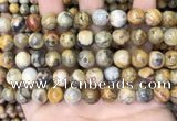 CAA4936 15.5 inches 10mm round yellow crazy lace agate beads wholesale