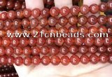 CAA4948 15.5 inches 8mm round red agate beads wholesale