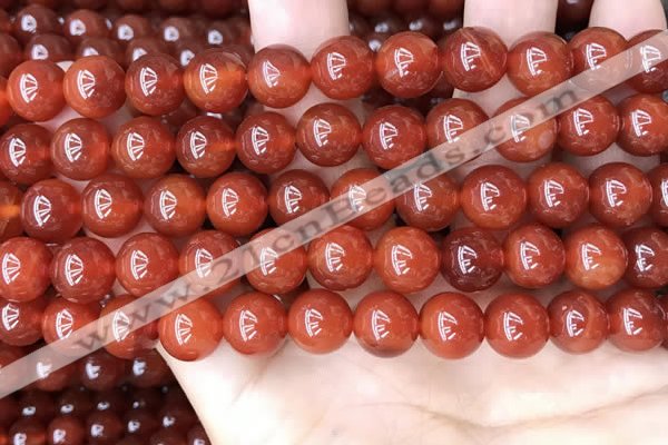 CAA4949 15.5 inches 10mm round red agate beads wholesale