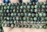 CAA4965 15.5 inches 6mm round green dendritic agate beads