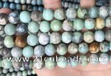 CAA4971 15.5 inches 10mm round agate gemstone beads wholesale